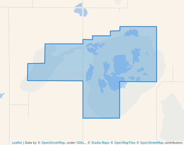 walking in Valley City Wildlife Management Area map in Valley City