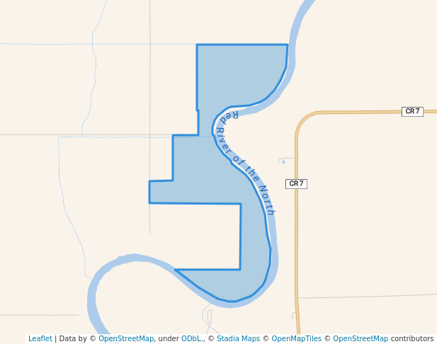 walking in Dean C. Hildebrand Wildlife Management Area map in Drayton
