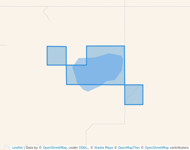 walking in Heffner Lake Wildlife Management Area map in Rugby