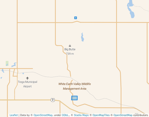 walking in White Earth Valley Wildlife Management Area map in White Earth