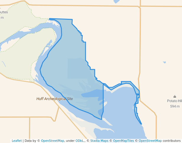 walking in MacLean Bottoms Wildlife Management Area map in Lincoln