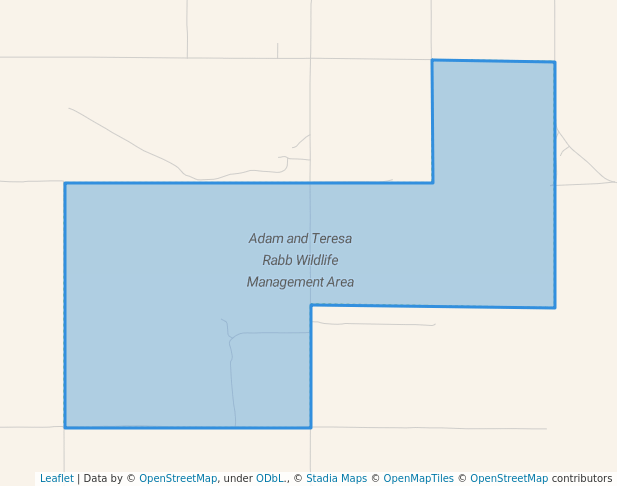 walking in Adam and Teresa Rabb Wildlife Management Area map in Gladstone