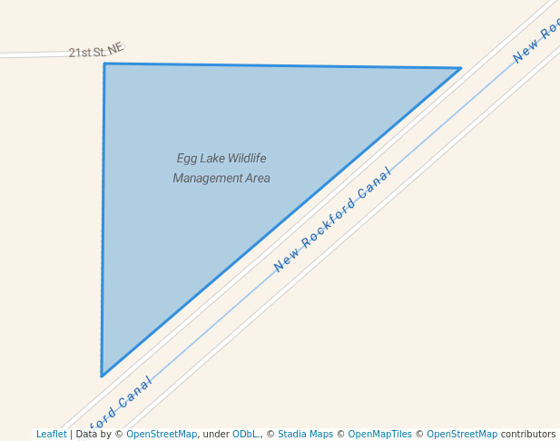 walking in Egg Lake Wildlife Management Area map in Hamberg