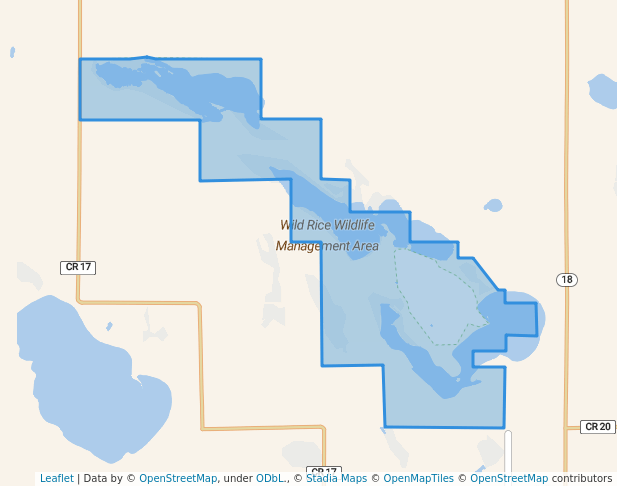 Wild Rice Wildlife Management Area in Lidgerwood | Map and Routes