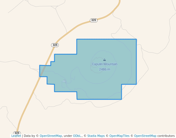 walking in Capulin Volcano National Monument map in Des Moines