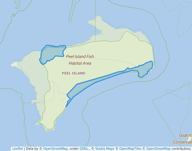walking in Teerk Roo Ra Conservation Park map in Lamb Island