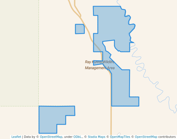 walking in Ray Kuhns WIldlife Management Area map in Evergreen