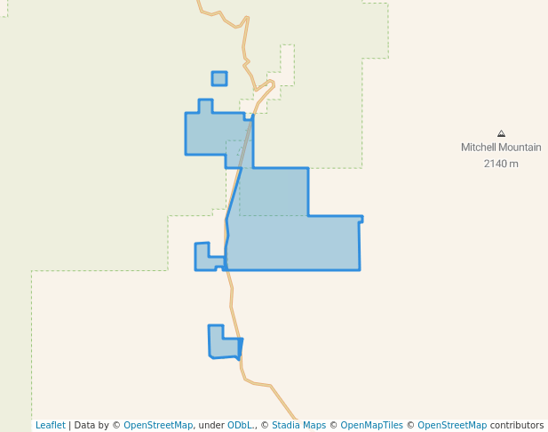 walking in Canyon Creek Wildlife Management Area map in Strom