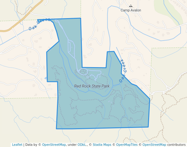 walking in Red Rock State Park map in Sedona