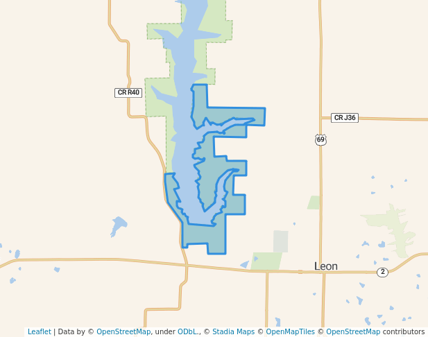 walking in Little River County Park map in Leon