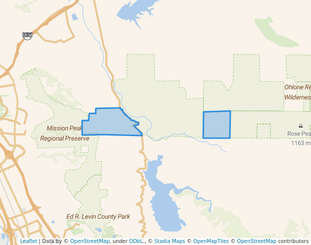 Ohlone Wilderness Trail Permit Area