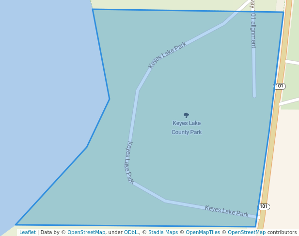 walking in Keyes Lake County Park map in Florence