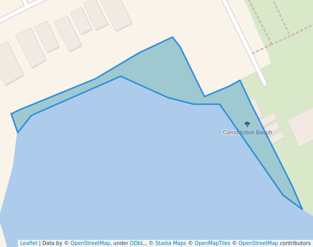 Constitution Beach in Boston | Map and Routes