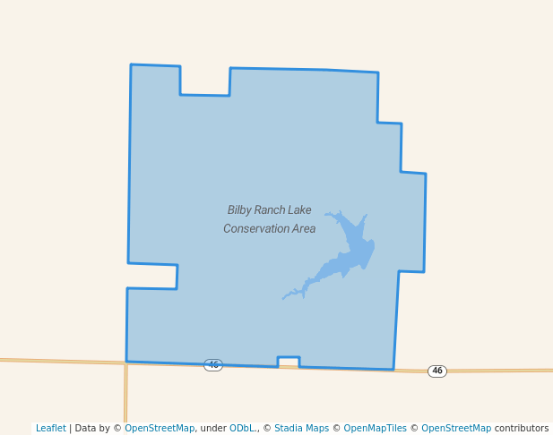 walking in Bilby Ranch Lake Conservation Area map in Skidmore