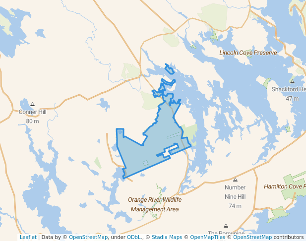 walking in Moosehorn NWR: Edmunds Unit map in Marion