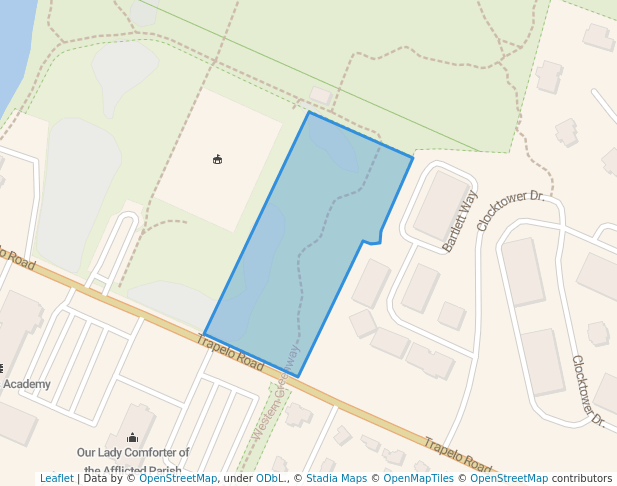 walking in DCR "Lot 3" map in Waltham