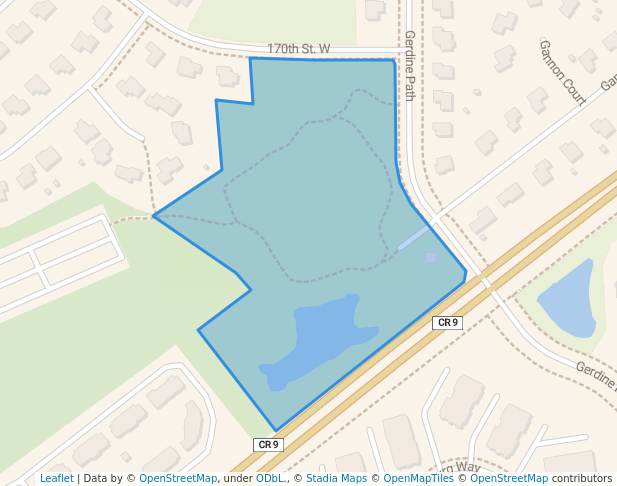 walking in Cedar Highlands Park map in Rosemount