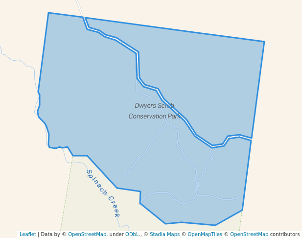 walking in Dwyers Scrub Conservation Park map in Adare