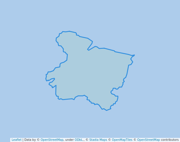 walking in Round Island Conservation Park map in Horn