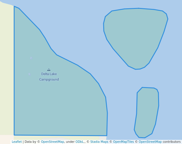 walking in Delta County Park map in Iron River