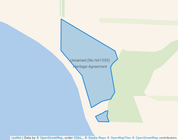 walking in Unnamed (No.HA1559) Heritage Agreement map in Tumby Bay