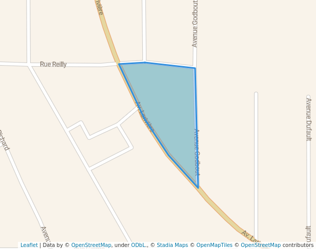 walking in Parc Rocheleau map in Rouyn-Noranda