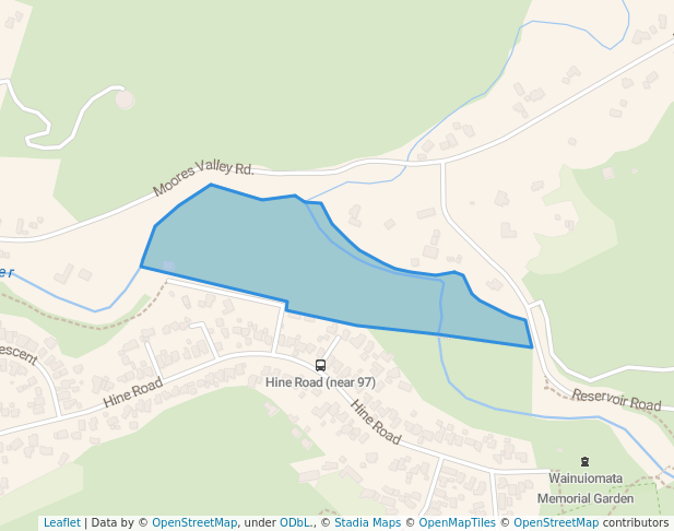 walking in Richard Prouse Park map in Lower Hutt