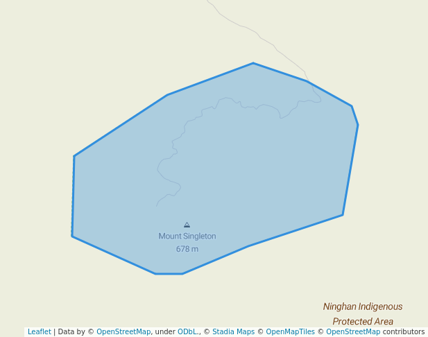 walking in Ninghan Indigenous Protected Area (IUCN Cat. III) map in Wubin