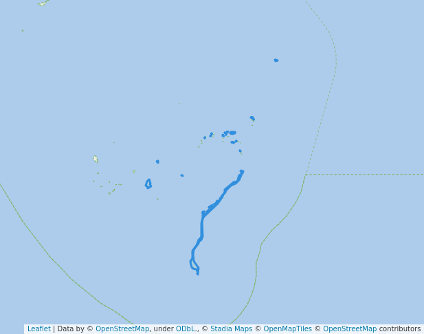 walking in Houtman Abrolhos Islands National Park map in Houtman Abrolhos