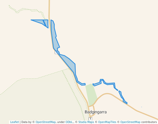 walking in Twyata Nature Reserve map in Nambung