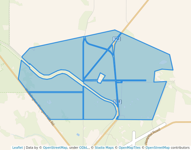 walking in Unnamed WA52103 Conservation Park map in Lake Hinds
