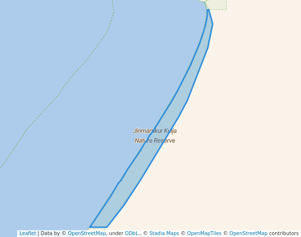 walking in Jinmarnkur Kulja Nature Reserve map in Broome