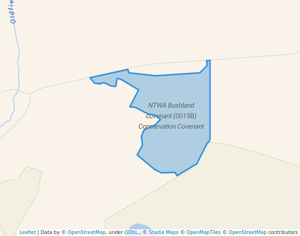walking in NTWA Bushland covenant (0015B) Conservation Covenant map in East Munglinup
