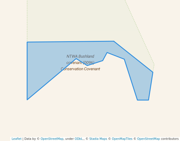 walking in NTWA Bushland covenant (0096) Conservation Covenant map in Hay