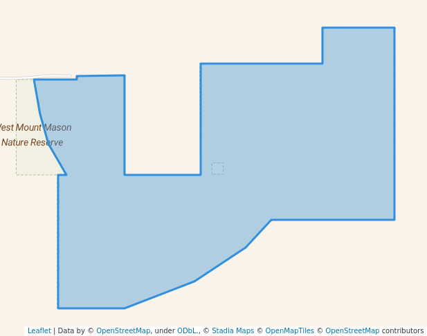 walking in Mount Mason Nature Reserve map in Drome