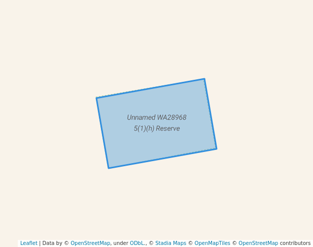 walking in Unnamed WA28968 5(1)(h) Reserve map in Meda