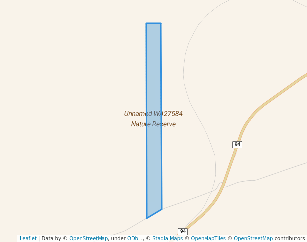 walking in Unnamed WA27584 Nature Reserve map in Burracoppin