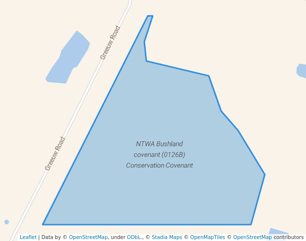 walking in NTWA Bushland covenant (0126B) Conservation Covenant map in Narrikup