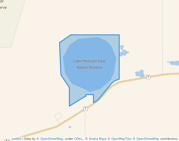 walking in Lake Pleasant View Nature Reserve map in Cheynes