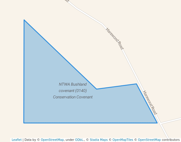walking in NTWA Bushland covenant (0140) Conservation Covenant map in Hay