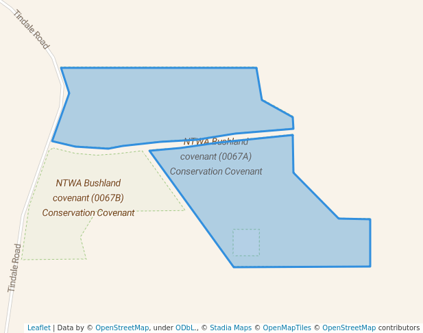 walking in NTWA Bushland covenant (0067A) Conservation Covenant map in Hay