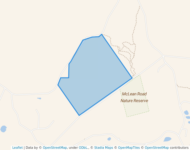 walking in Redmond Road Nature Reserve map in Hay