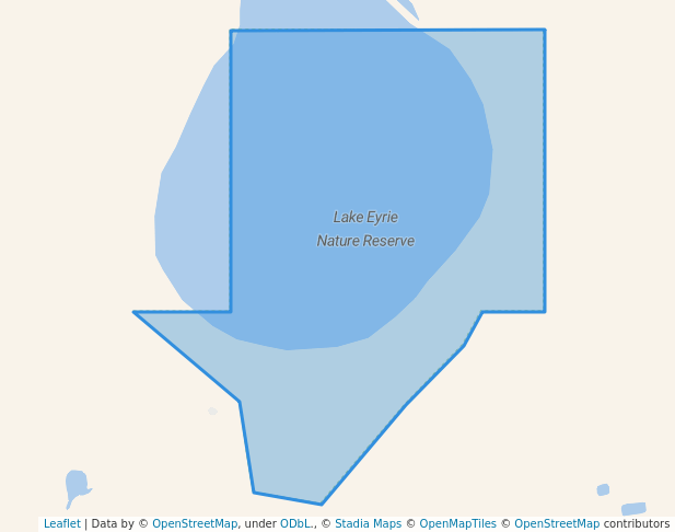 walking in Lake Eyrie Nature Reserve map in Narrikup