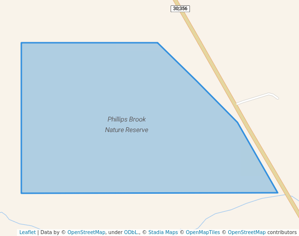walking in Phillips Brook Nature Reserve map in Redmond