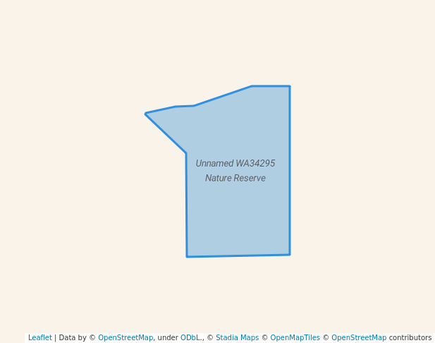 walking in Unnamed WA34295 Nature Reserve map in Hyden