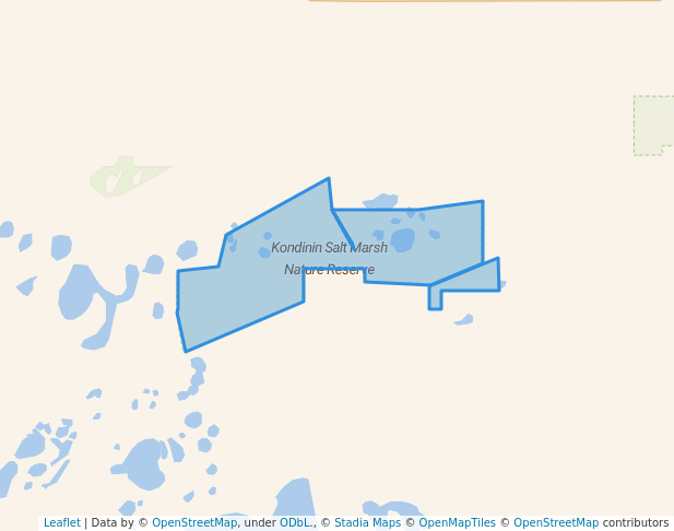 walking in Kondinin Salt Marsh Nature Reserve map in Kulin