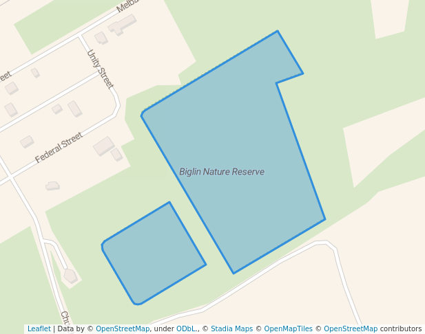 walking in Biglin Nature Reserve map in Karlgarin