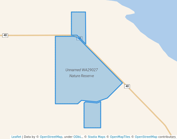 walking in Unnamed WA29027 Nature Reserve map in Hyden
