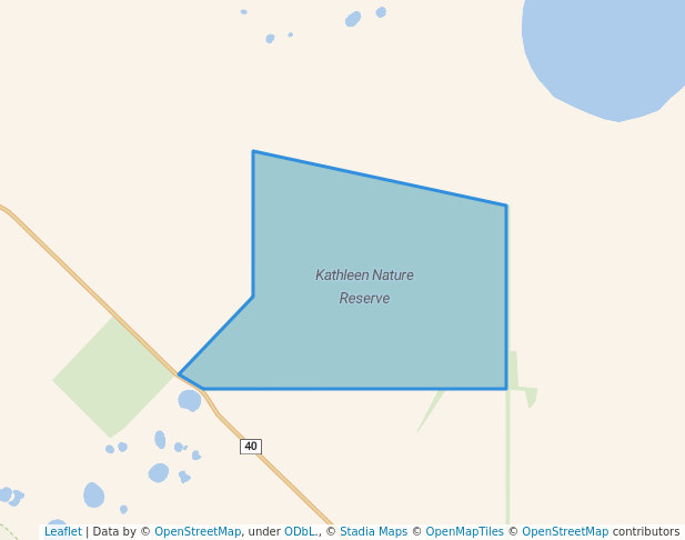 walking in Kathleen Nature Reserve map in Lake King