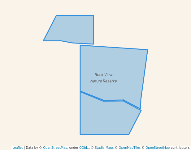 walking in Rock View Nature Reserve map in Lake Biddy